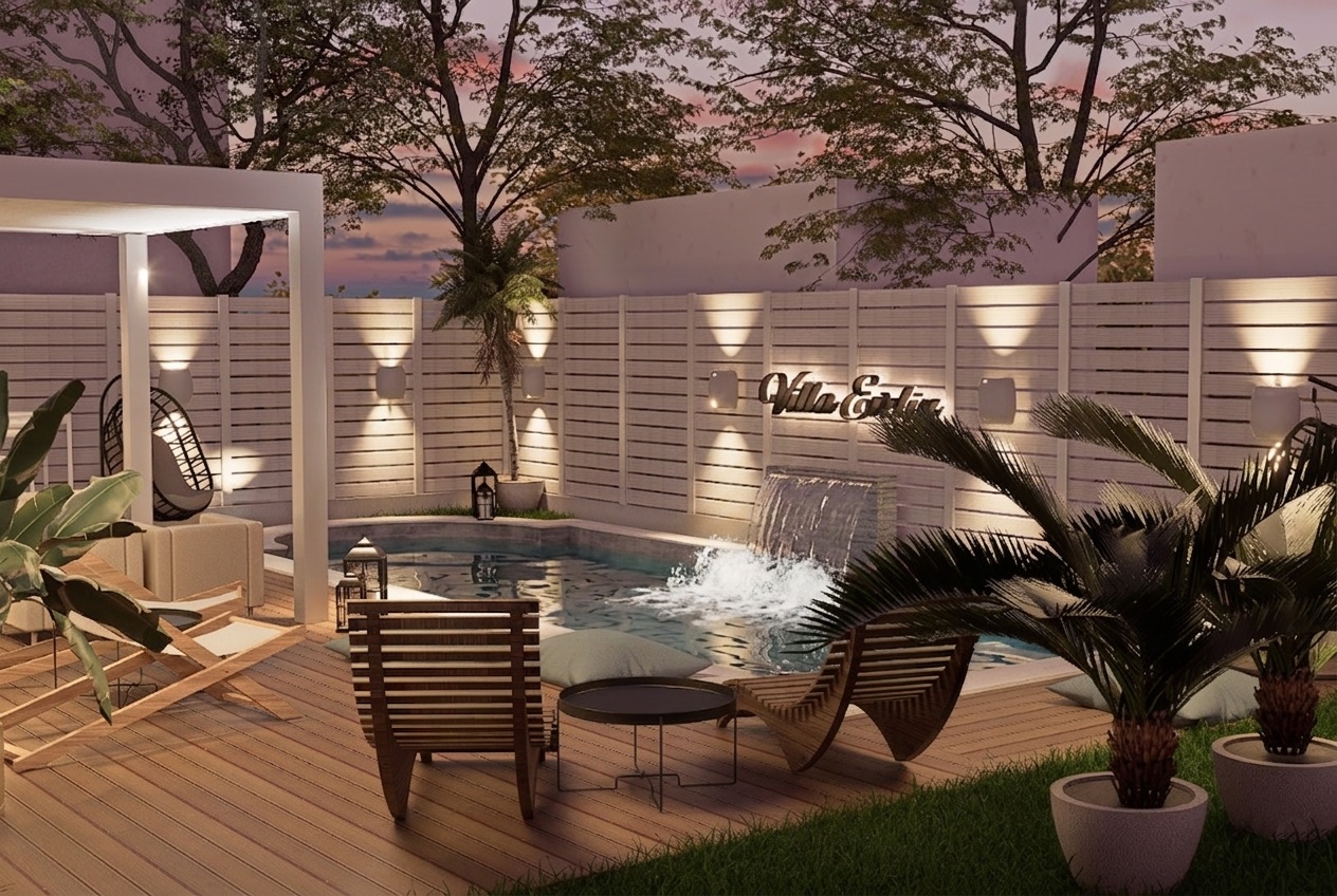 rental rooms with pool in asprovalta